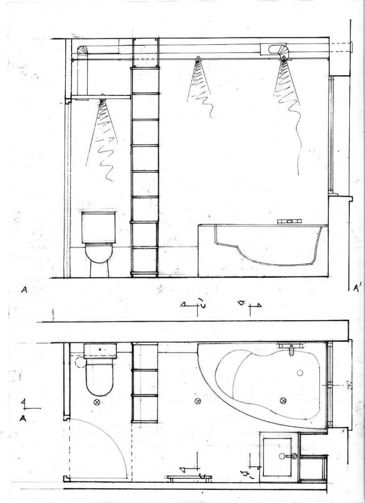 Plan et Coupe AA' cque Ayel121